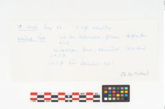 Etikett zu Keramikgefäß (NHMW-PRAE-085771)